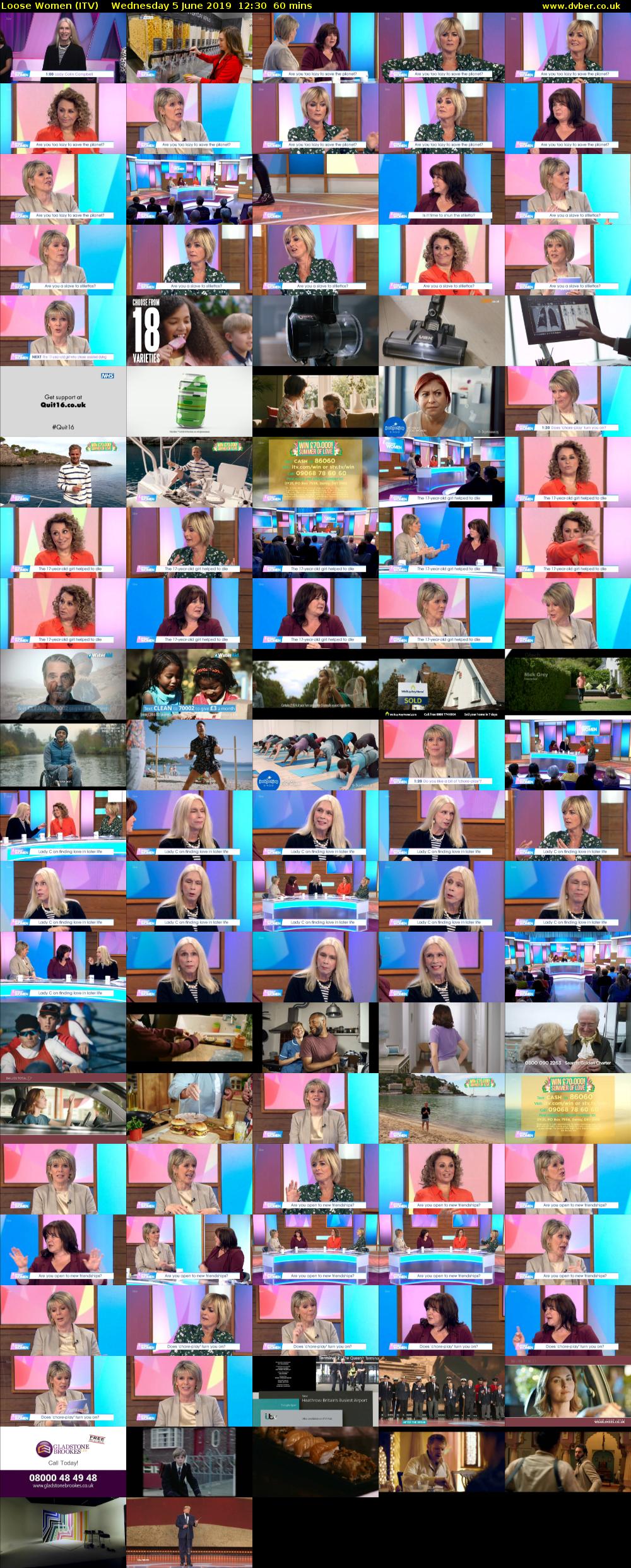 Loose Women (ITV) Wednesday 5 June 2019 12:30 - 13:30