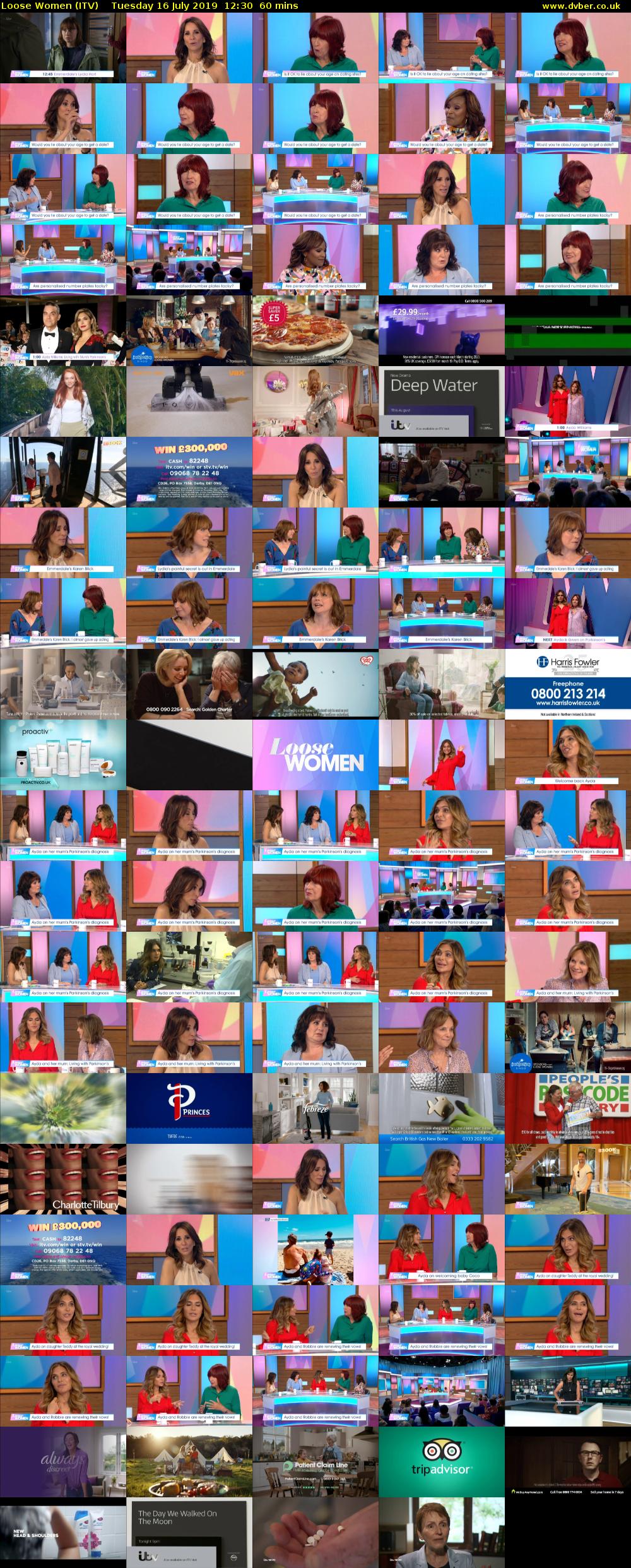 Loose Women (ITV) Tuesday 16 July 2019 12:30 - 13:30