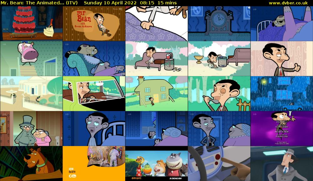 Mr. Bean: The Animated... (ITV) Sunday 10 April 2022 08:15 - 08:30