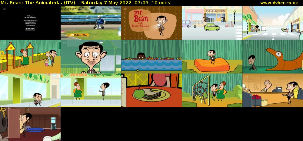 Mr. Bean: The Animated... (ITV) Saturday 7 May 2022 07:05 - 07:15