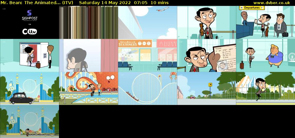 Mr. Bean: The Animated... (ITV) Saturday 14 May 2022 07:05 - 07:15