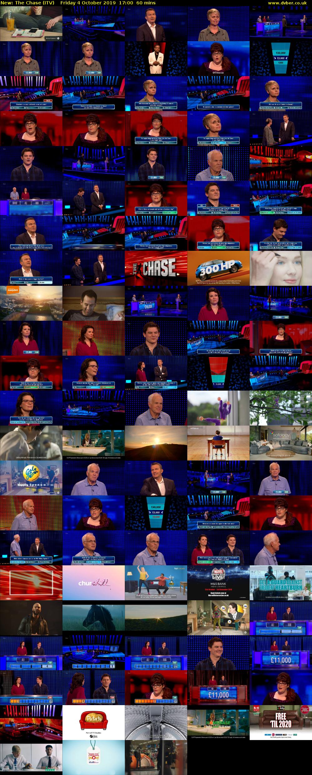 The Chase (ITV) Friday 4 October 2019 17:00 - 18:00