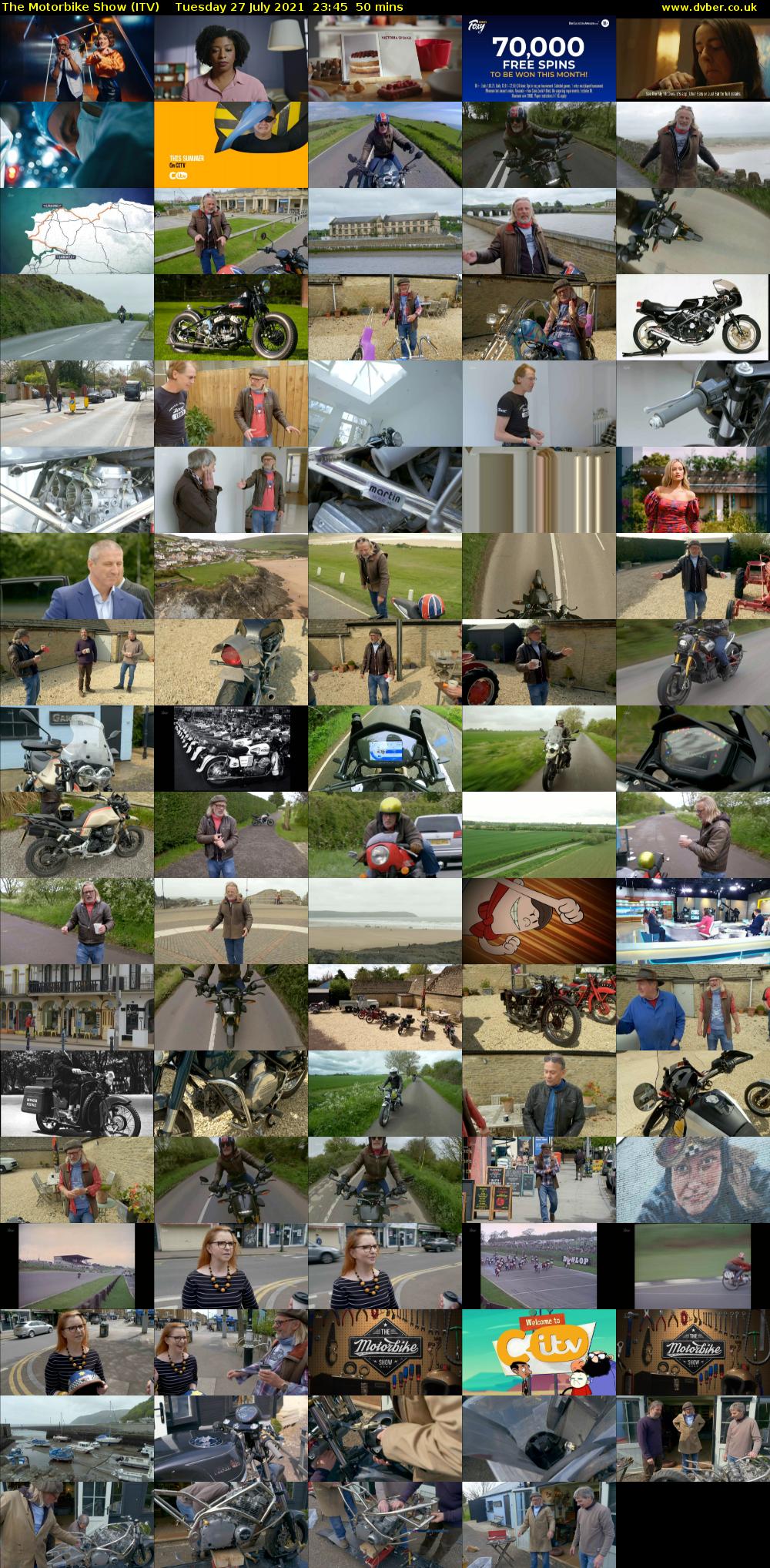 The Motorbike Show (ITV) Tuesday 27 July 2021 23:45 - 00:35