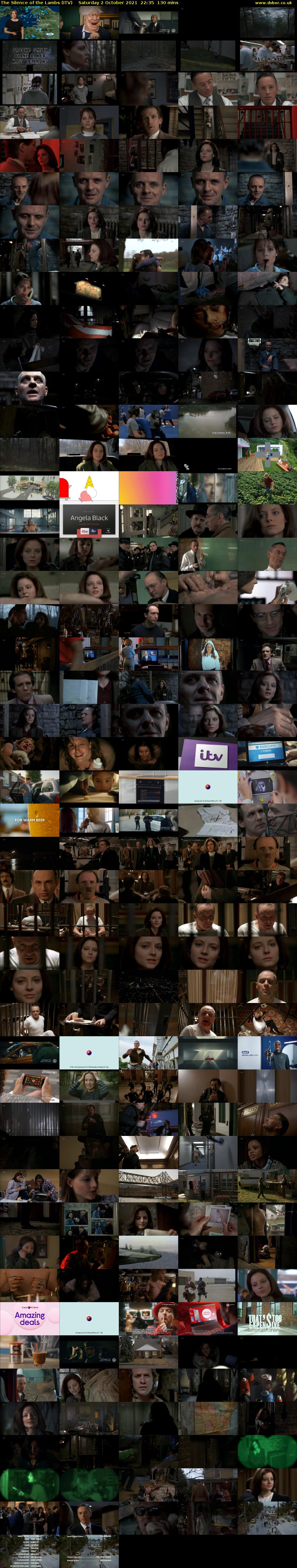 The Silence of the Lambs (ITV) Saturday 2 October 2021 22:35 - 00:45