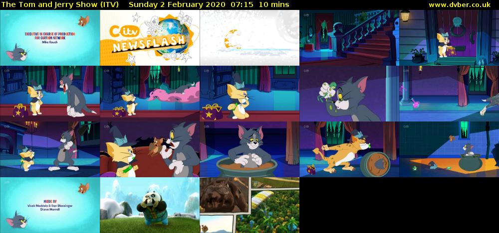 The Tom and Jerry Show (ITV) Sunday 2 February 2020 07:15 - 07:25