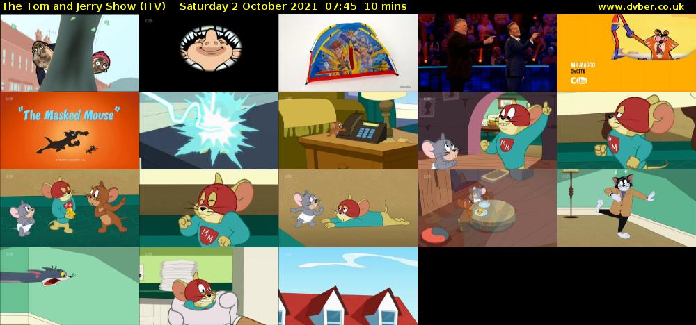 The Tom and Jerry Show (ITV) Saturday 2 October 2021 07:45 - 07:55