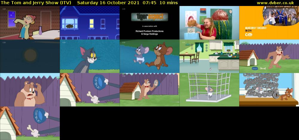 The Tom and Jerry Show (ITV) Saturday 16 October 2021 07:45 - 07:55