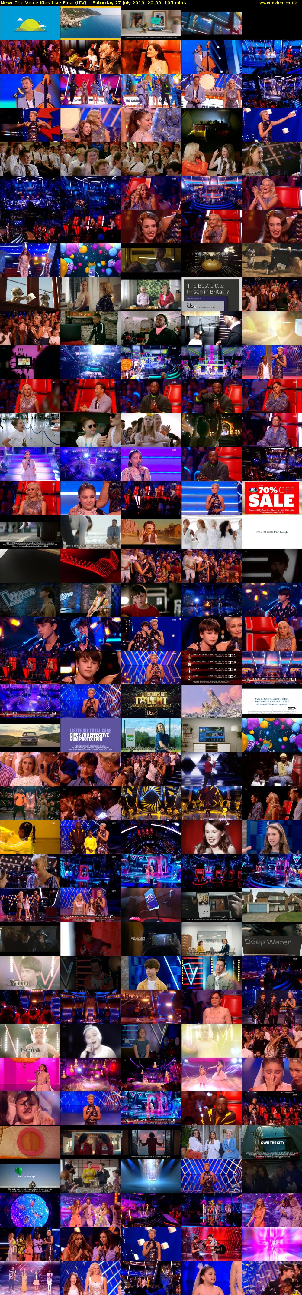 The Voice Kids Live Final (ITV) Saturday 27 July 2019 20:00 - 21:45