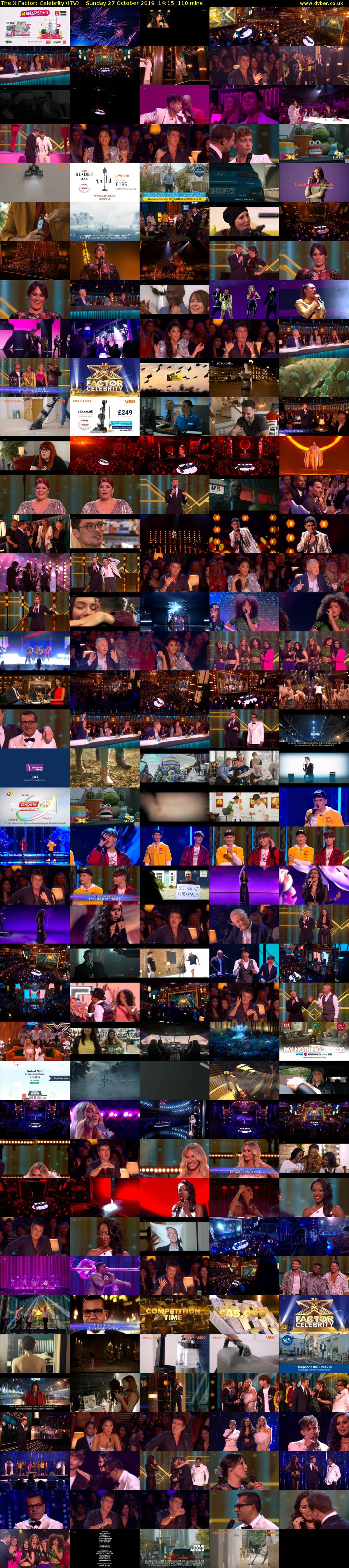 The X Factor: Celebrity (ITV) Sunday 27 October 2019 14:15 - 16:05