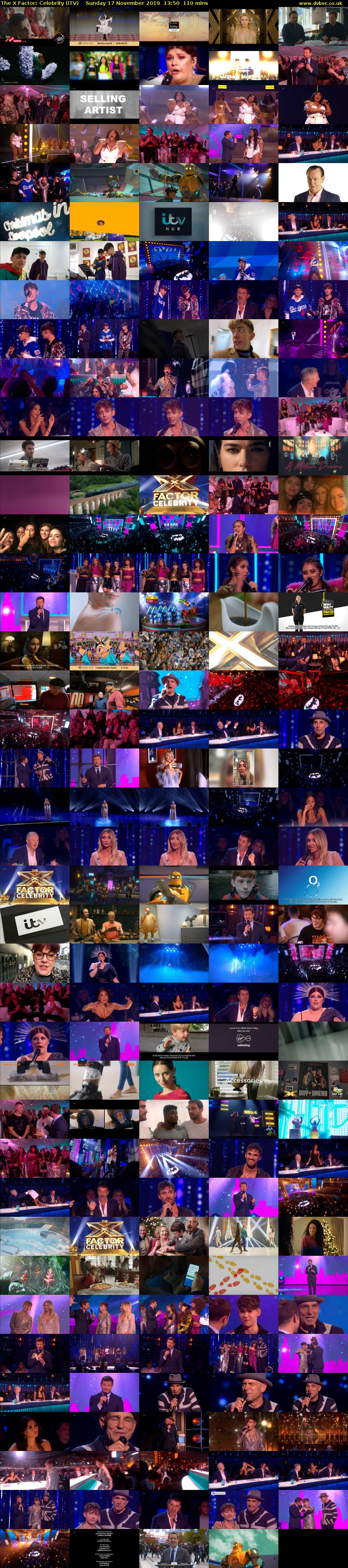 The X Factor: Celebrity (ITV) Sunday 17 November 2019 13:50 - 15:40