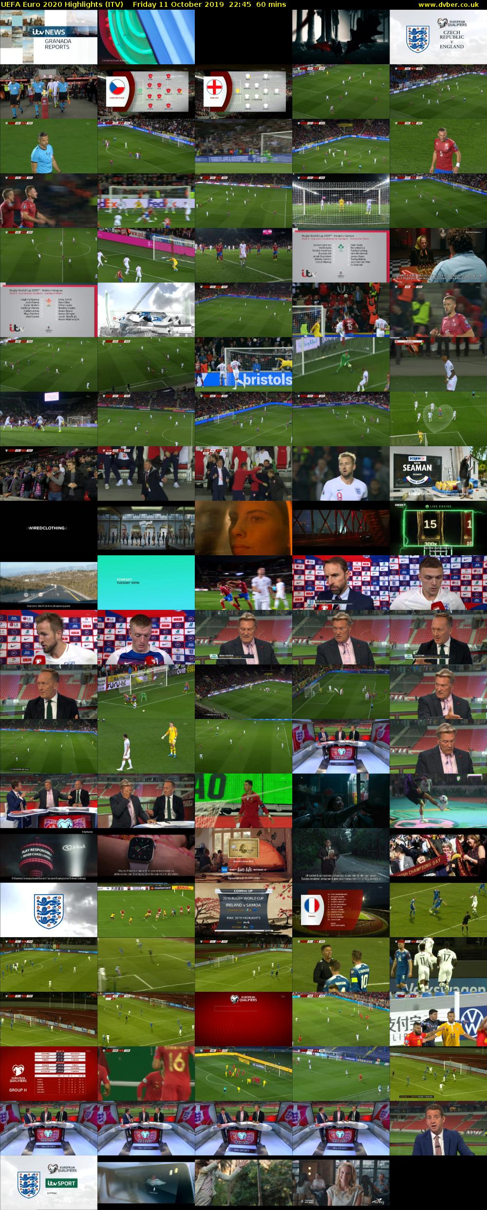 UEFA Euro 2020 Highlights (ITV) Friday 11 October 2019 22:45 - 23:45