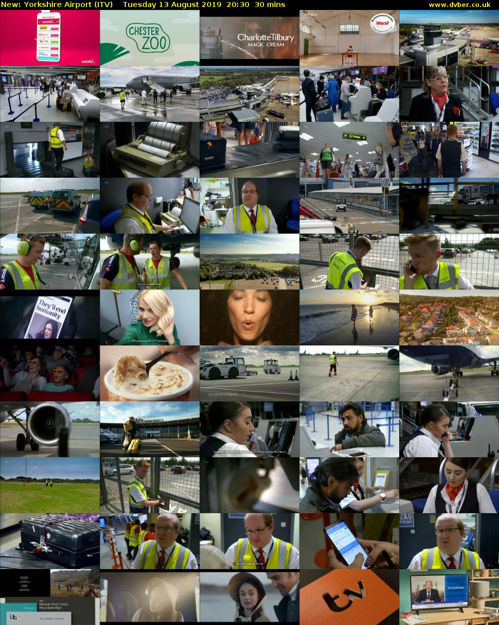 Yorkshire Airport (ITV) Tuesday 13 August 2019 20:30 - 21:00