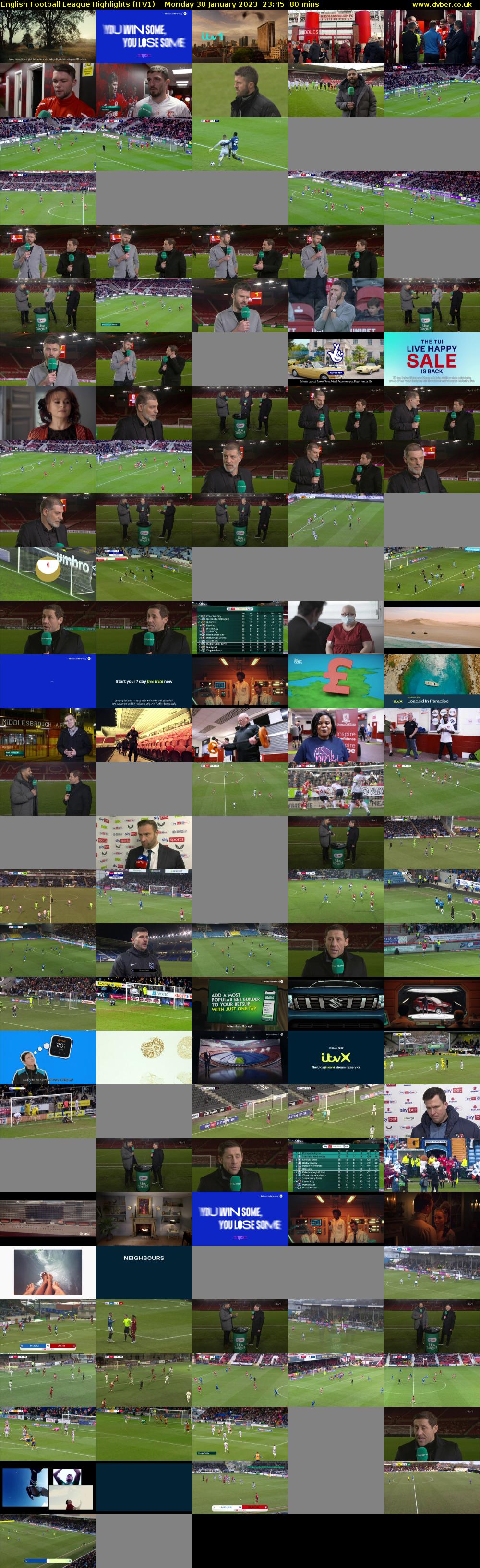 English Football League Highlights (ITV1) 202301302345