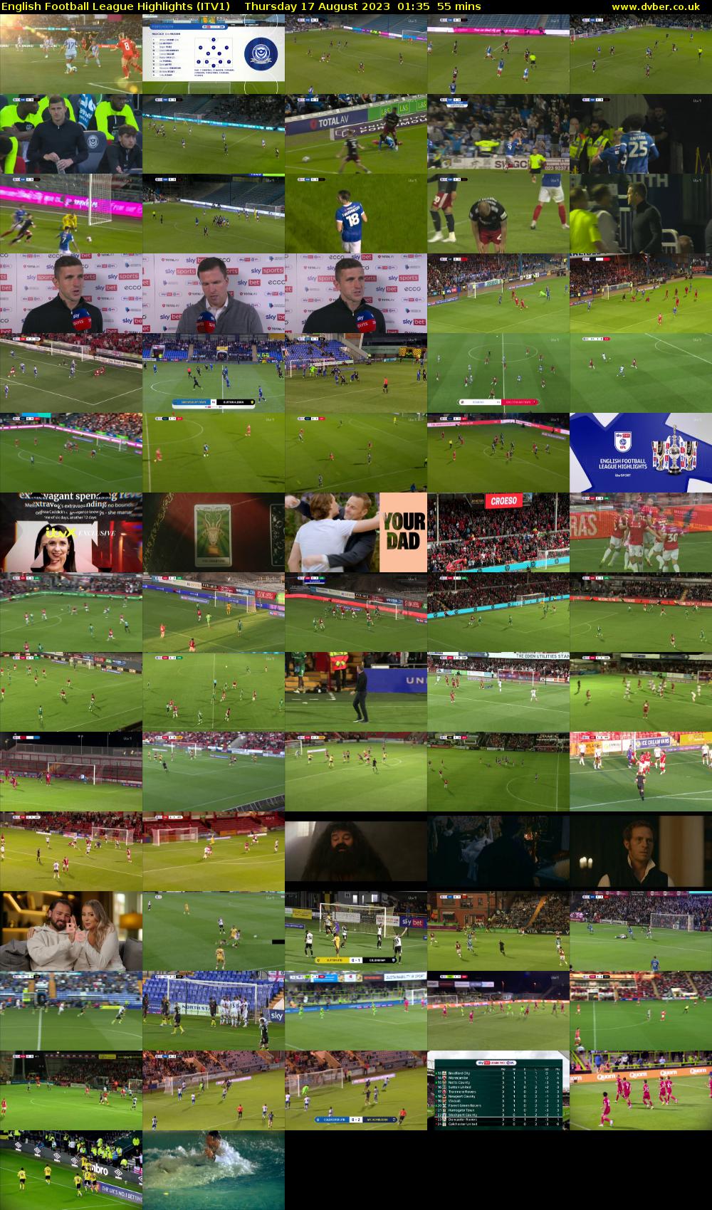 English Football League Highlights (ITV1) 202308170135