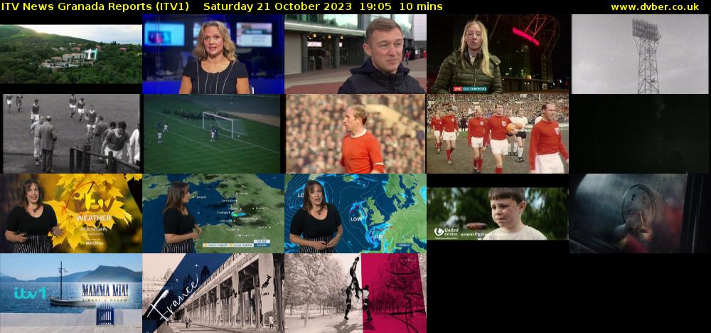ITV News Granada Reports (ITV1) Saturday 21 October 2023 19:05 - 19:15