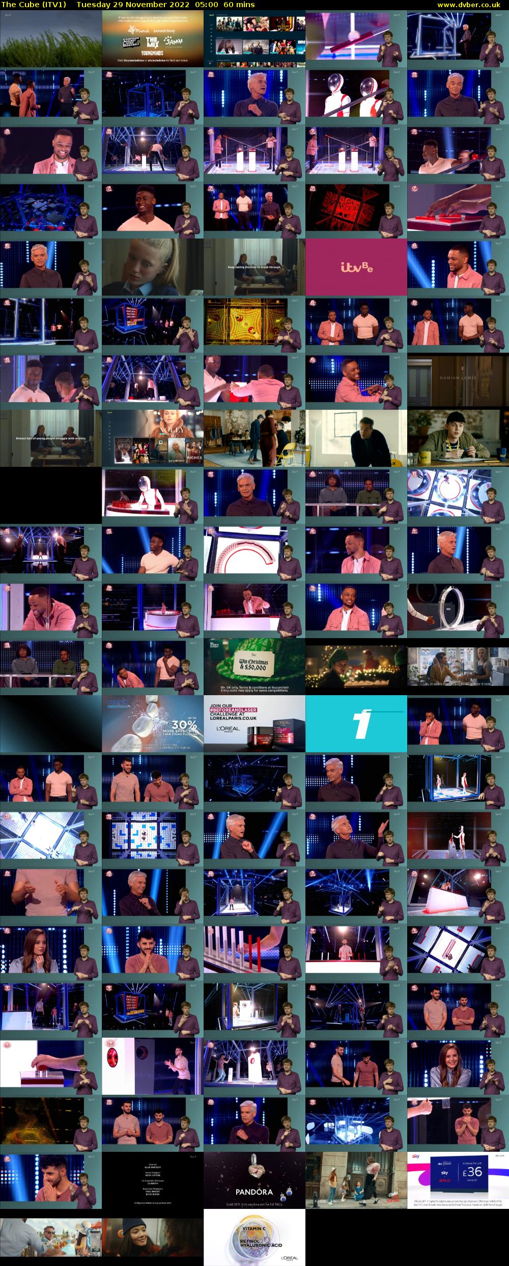 The Cube (ITV1) Tuesday 29 November 2022 05:00 - 06:00