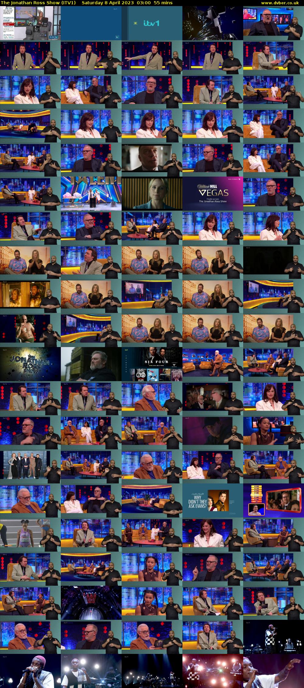 The Jonathan Ross Show (ITV1) Saturday 8 April 2023 03:00 - 03:55