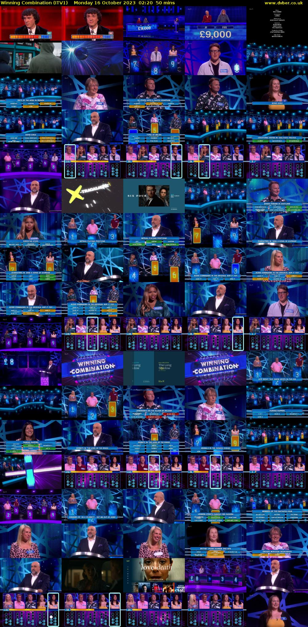 Winning Combination (ITV1) Monday 16 October 2023 02:20 - 03:10