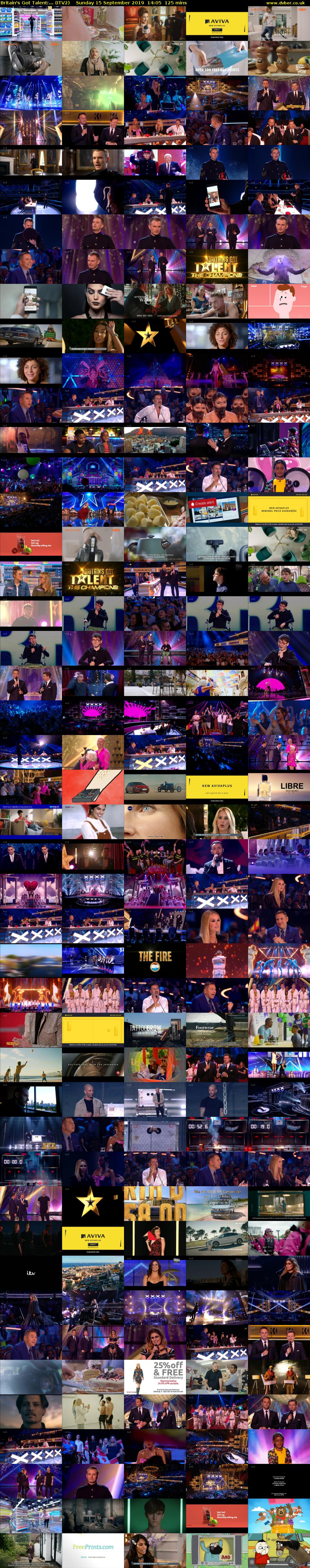 Britain's Got Talent:... (ITV2) Sunday 15 September 2019 14:05 - 16:10