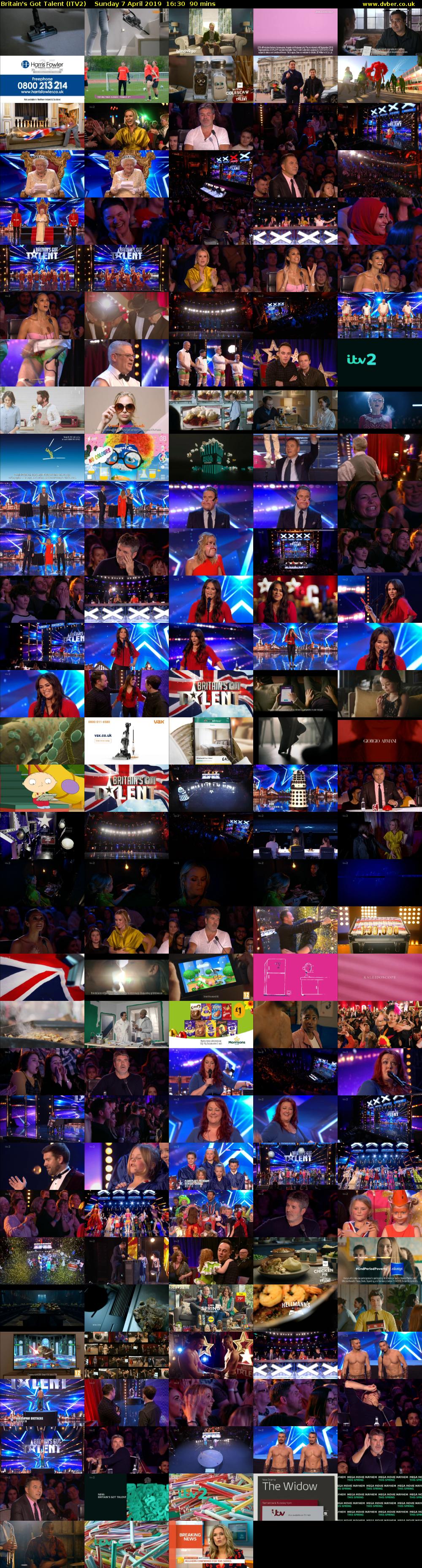 Britain's Got Talent (ITV2) Sunday 7 April 2019 16:30 - 18:00