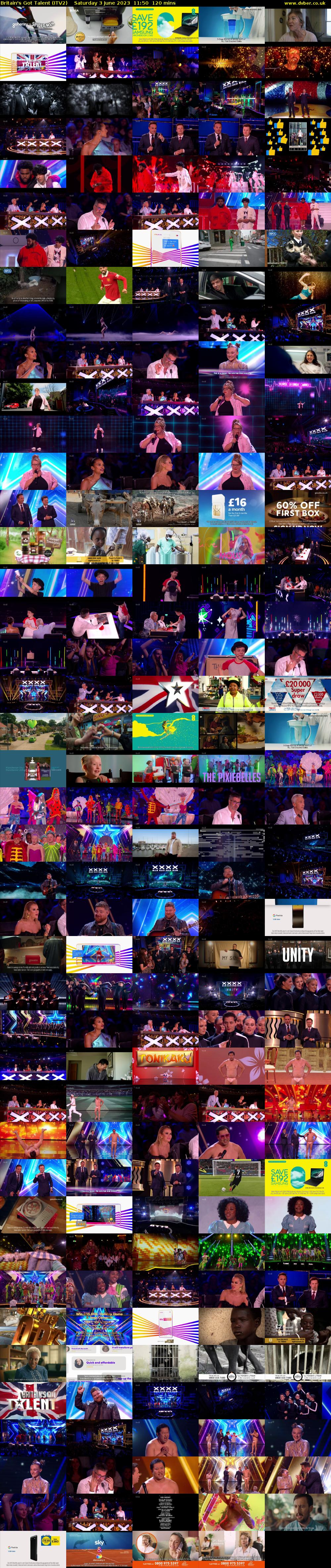 Britain's Got Talent (ITV2) Saturday 3 June 2023 11:50 - 13:50