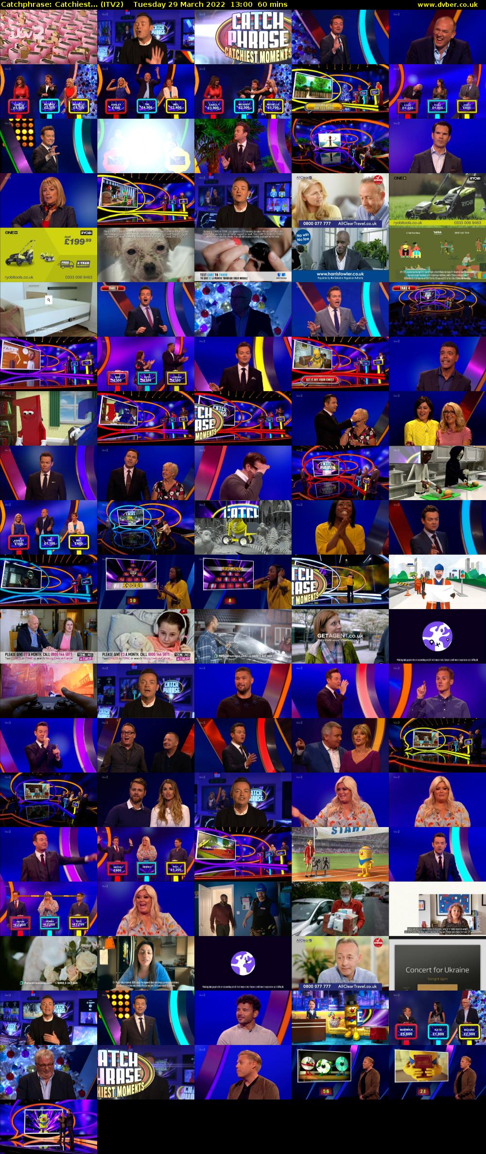 Catchphrase: Catchiest... (ITV2) Tuesday 29 March 2022 13:00 - 14:00