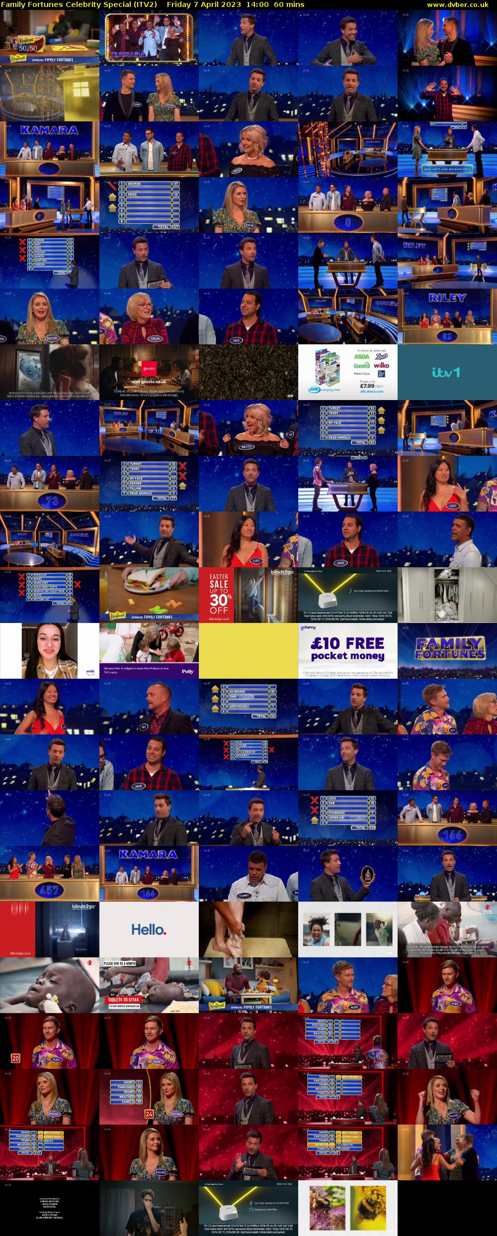 Family Fortunes Celebrity Special (ITV2) Friday 7 April 2023 14:00 - 15:00