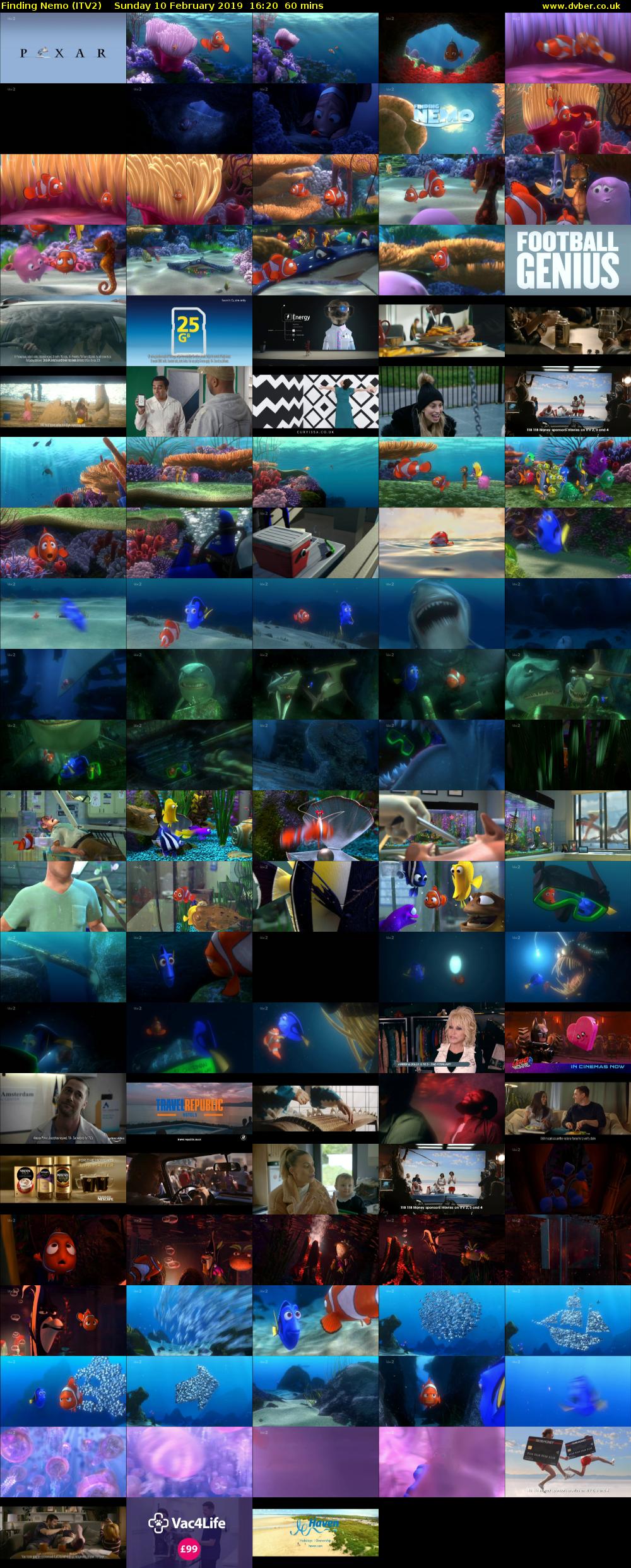 Finding Nemo (ITV2) Sunday 10 February 2019 16:20 - 17:20