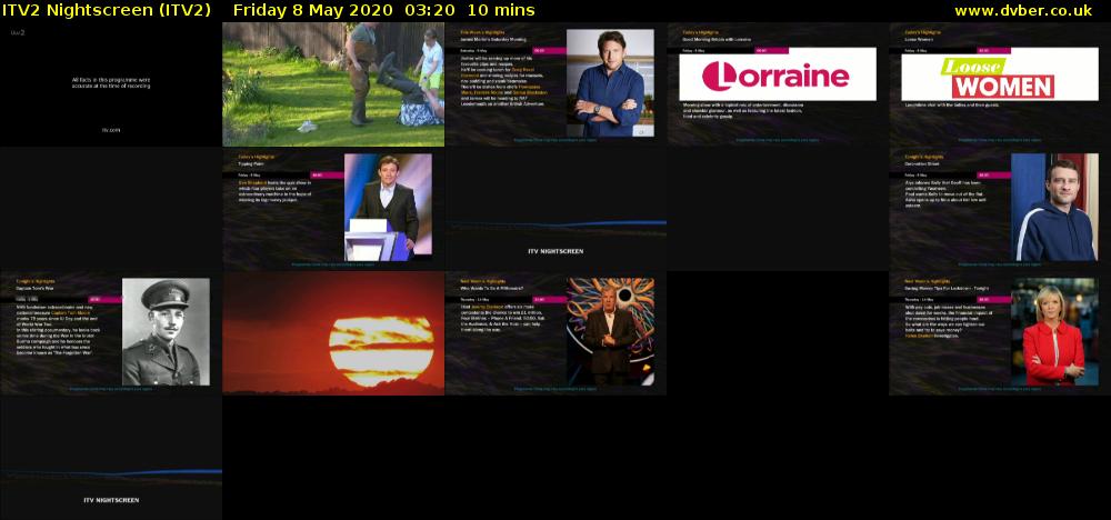 ITV2 Nightscreen (ITV2) Friday 8 May 2020 03:20 - 03:30