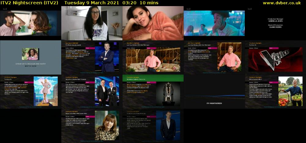 ITV2 Nightscreen (ITV2) Tuesday 9 March 2021 03:20 - 03:30