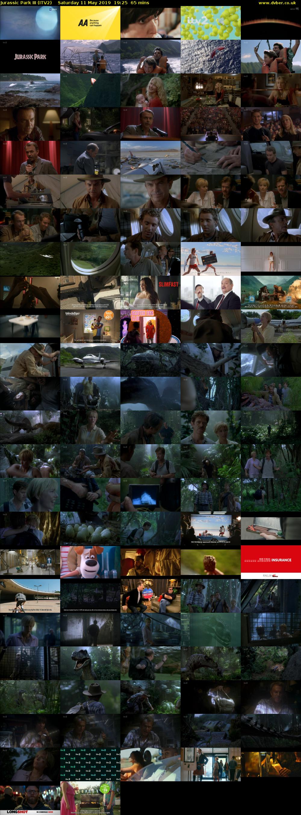 Jurassic Park III (ITV2) Saturday 11 May 2019 19:25 - 20:30