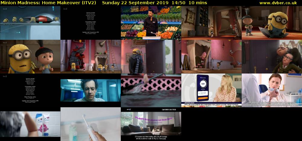 Minion Madness: Home Makeover (ITV2) Sunday 22 September 2019 14:50 - 15:00