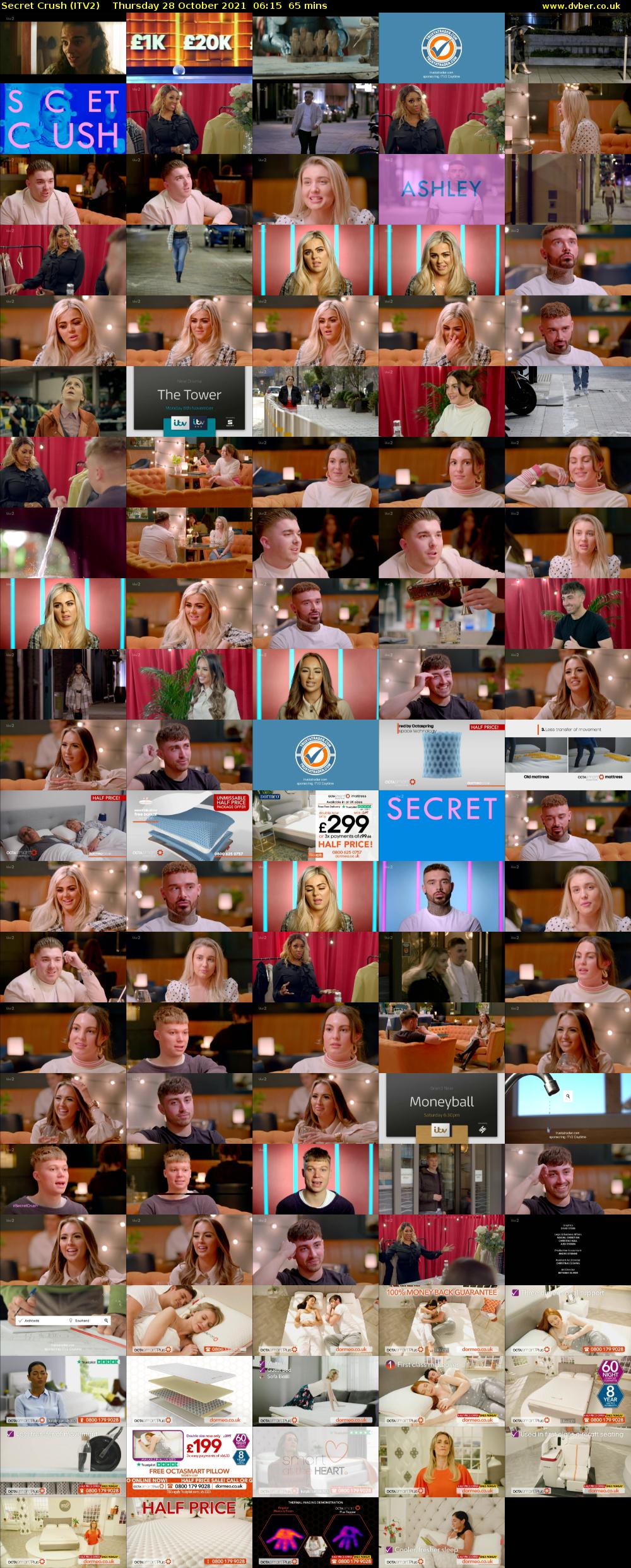 Secret Crush (ITV2) Thursday 28 October 2021 06:15 - 07:20