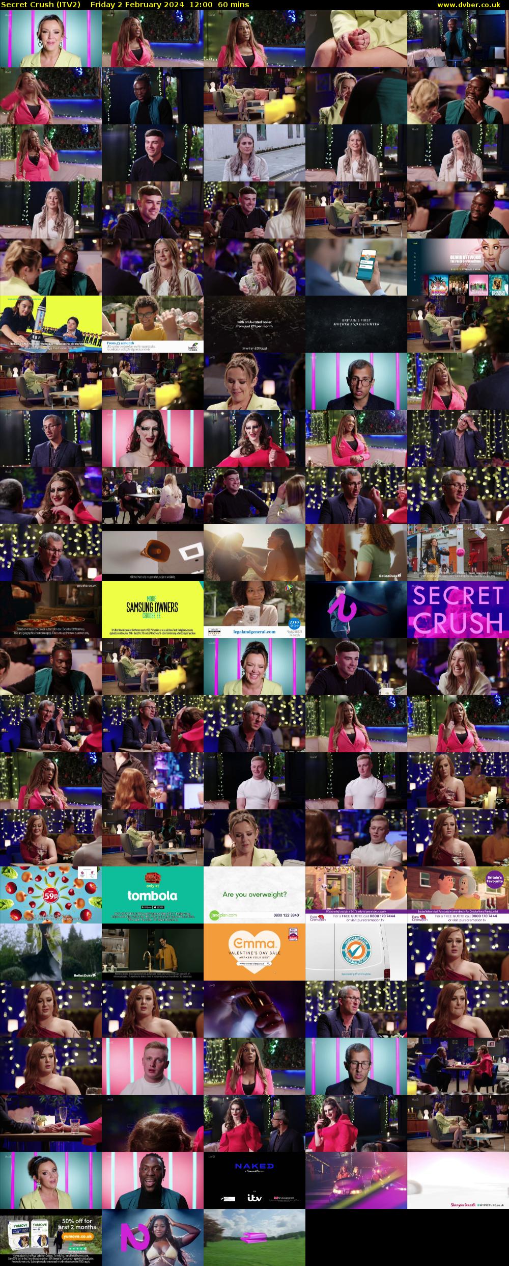 Secret Crush (ITV2) Friday 2 February 2024 12:00 - 13:00