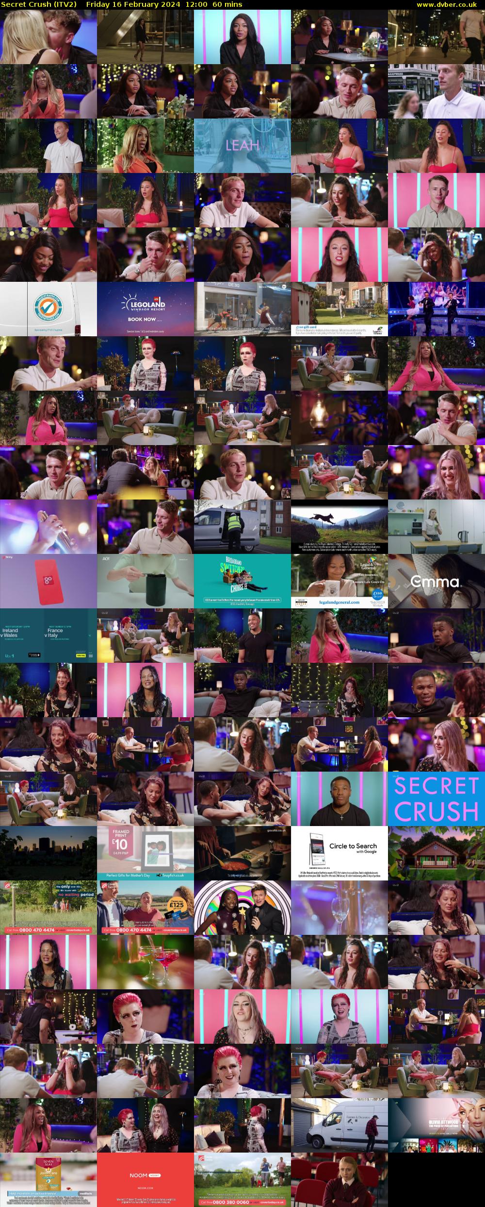 Secret Crush (ITV2) Friday 16 February 2024 12:00 - 13:00