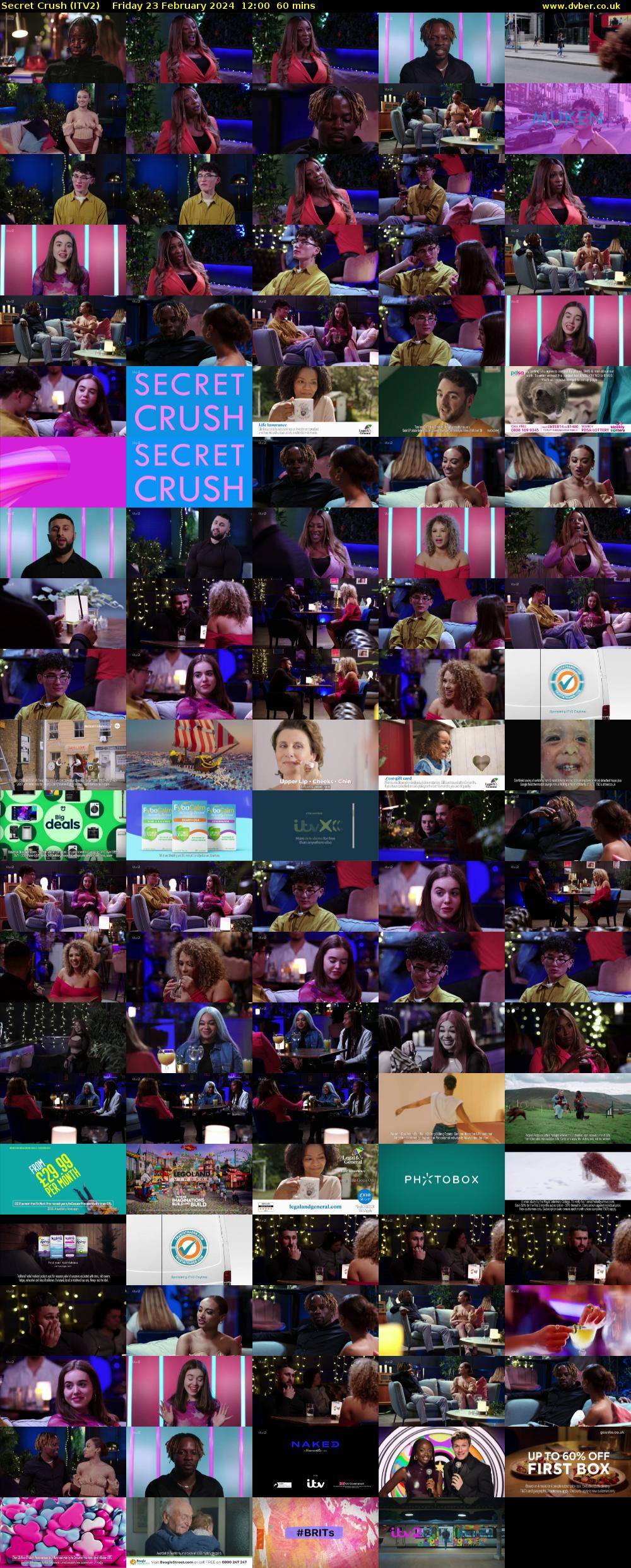 Secret Crush (ITV2) Friday 23 February 2024 12:00 - 13:00