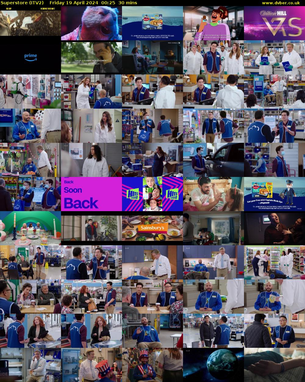 Superstore (ITV2) Friday 19 April 2024 00:25 - 00:55