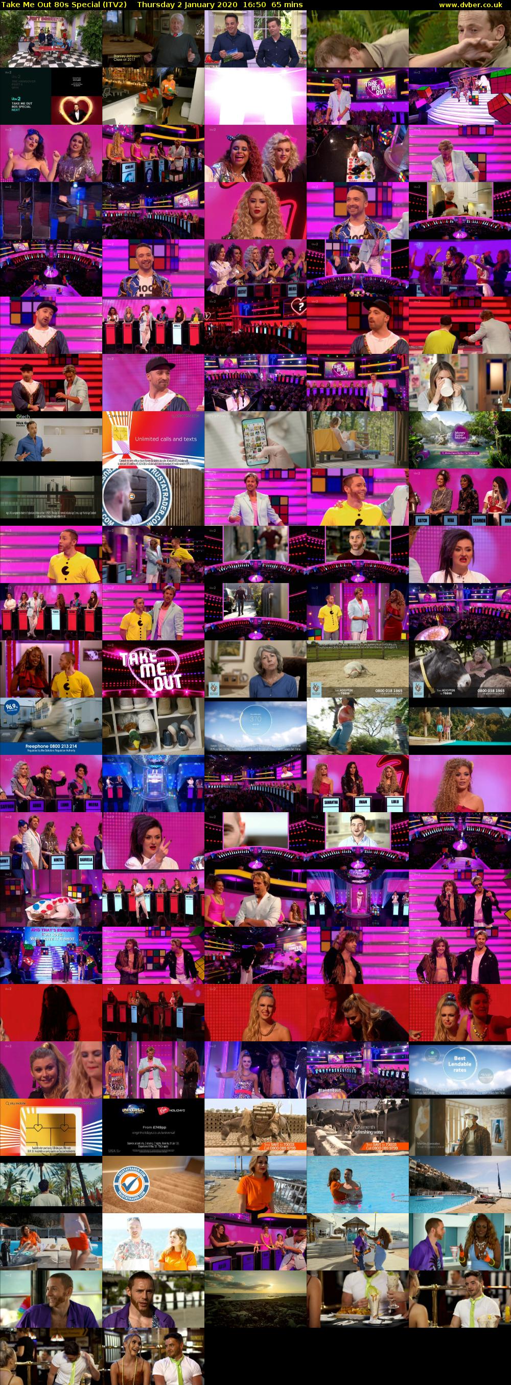 Take Me Out 80s Special (ITV2) Thursday 2 January 2020 16:50 - 17:55