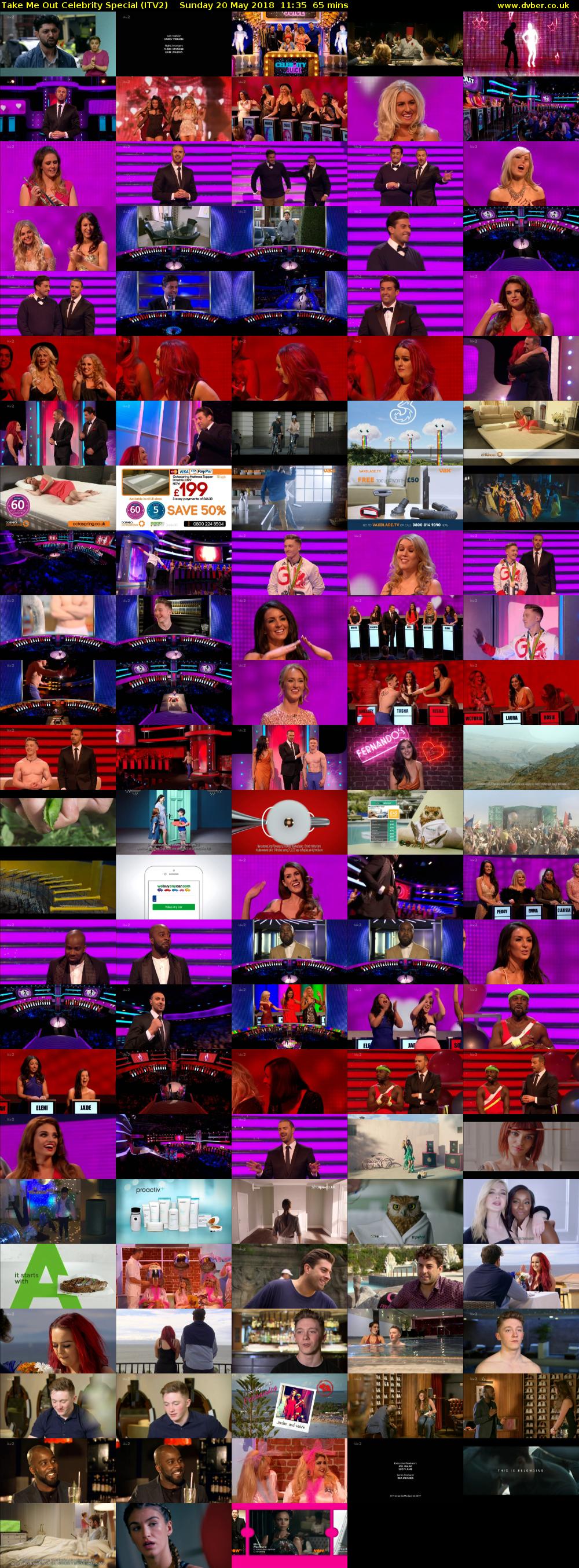 Take Me Out Celebrity Special (ITV2) Sunday 20 May 2018 11:35 - 12:40