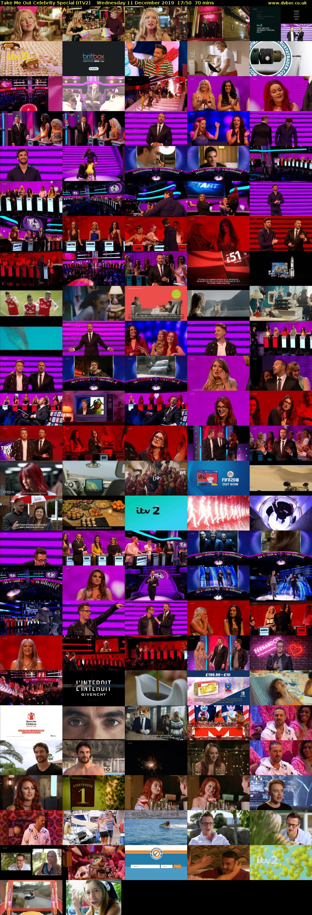 Take Me Out Celebrity Special (ITV2) Wednesday 11 December 2019 17:50 - 19:00