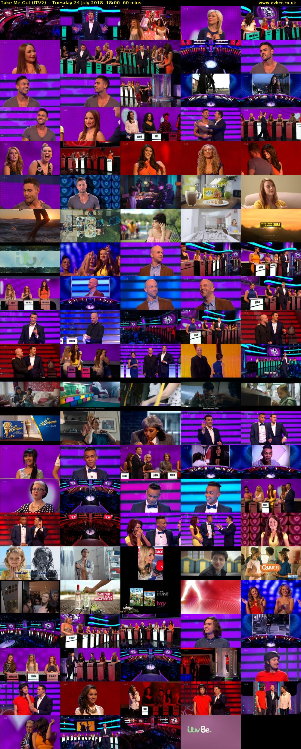Take Me Out (ITV2) Tuesday 24 July 2018 18:00 - 19:00