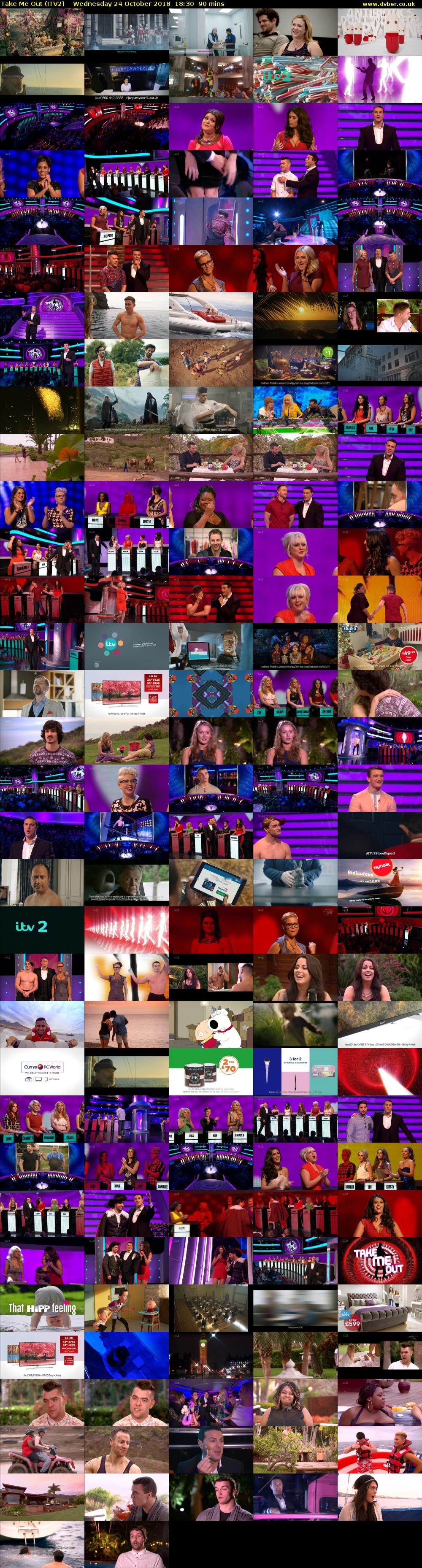 Take Me Out (ITV2) Wednesday 24 October 2018 18:30 - 20:00