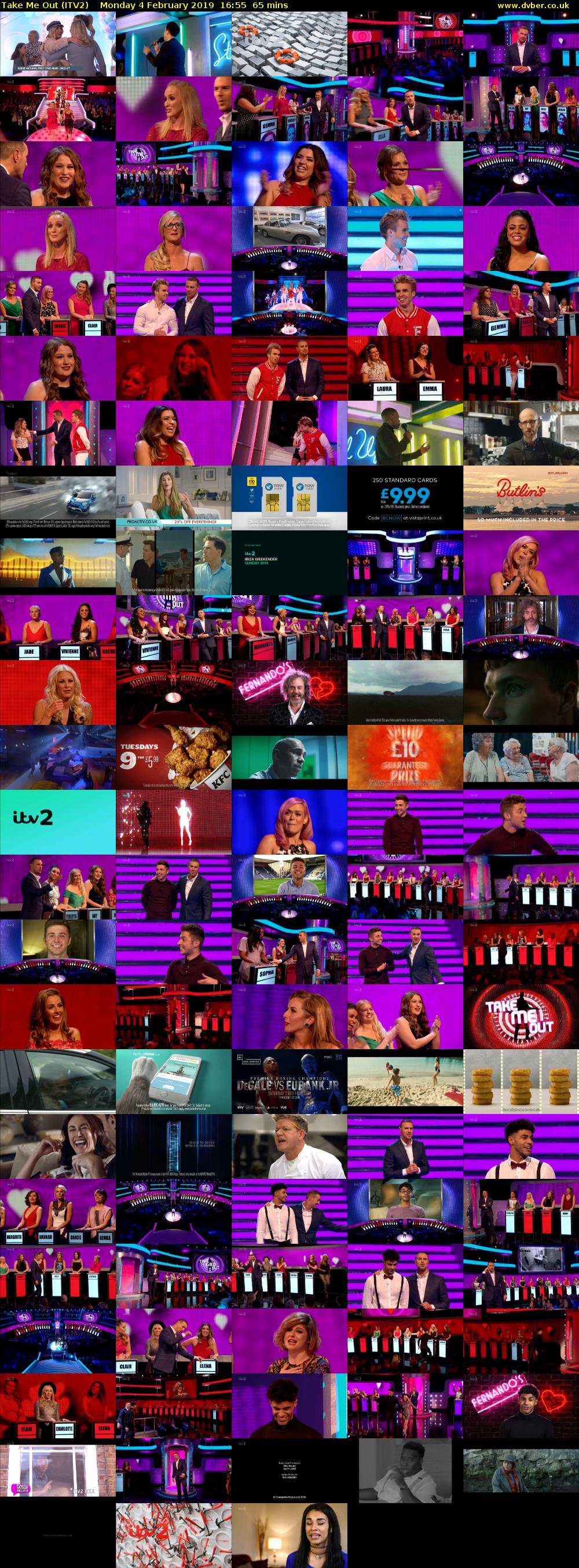 Take Me Out (ITV2) Monday 4 February 2019 16:55 - 18:00