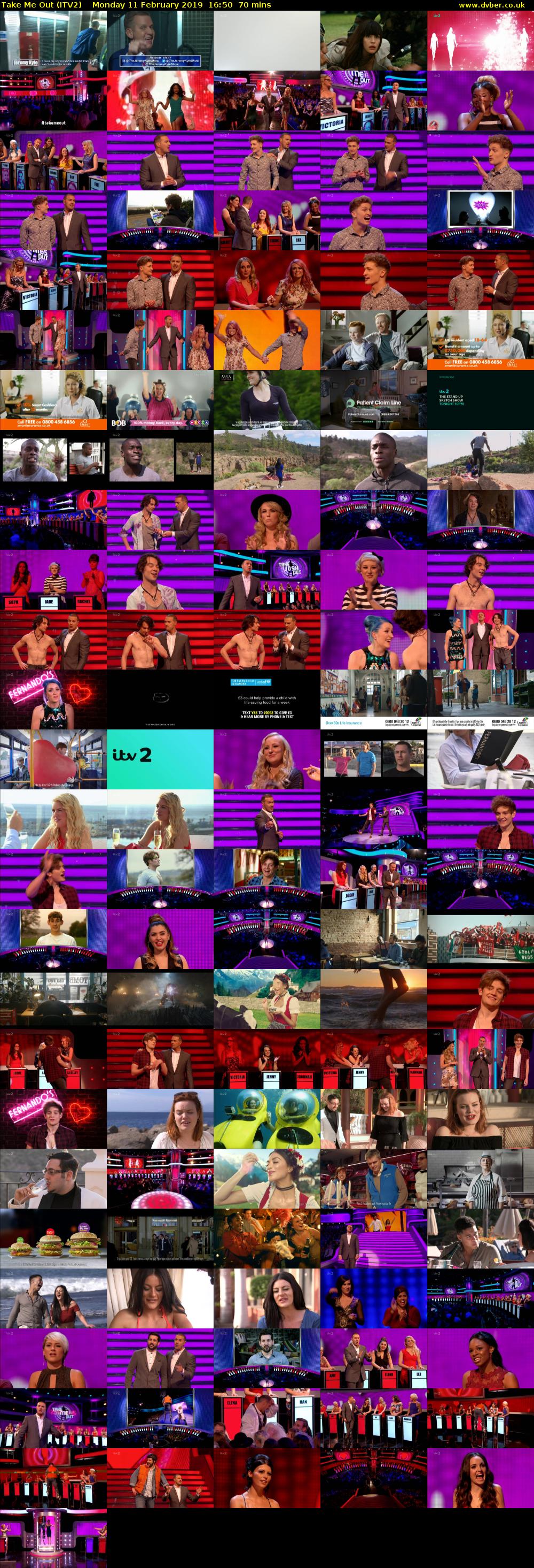 Take Me Out (ITV2) Monday 11 February 2019 16:50 - 18:00