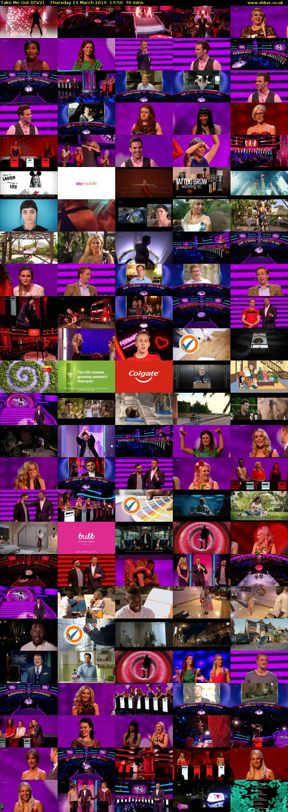 Take Me Out (ITV2) Thursday 14 March 2019 17:50 - 19:00