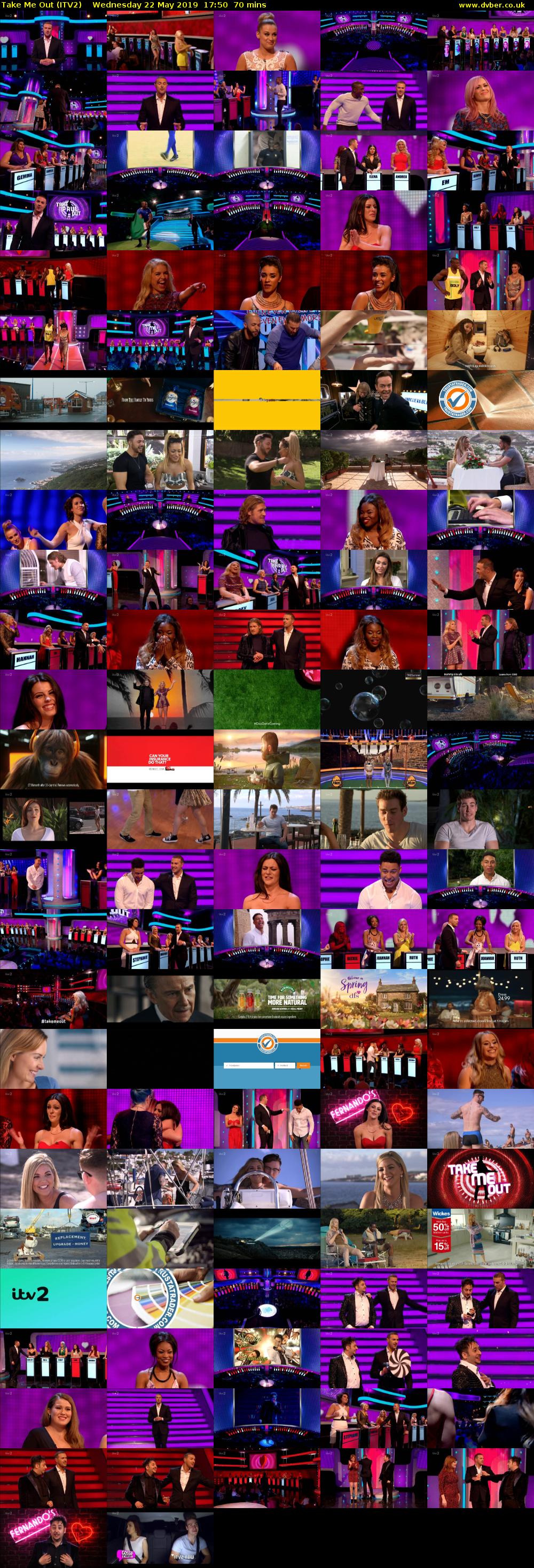 Take Me Out (ITV2) Wednesday 22 May 2019 17:50 - 19:00
