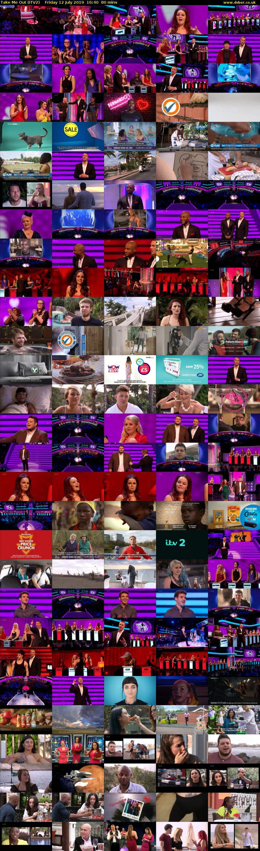 Take Me Out (ITV2) Friday 12 July 2019 16:40 - 18:00