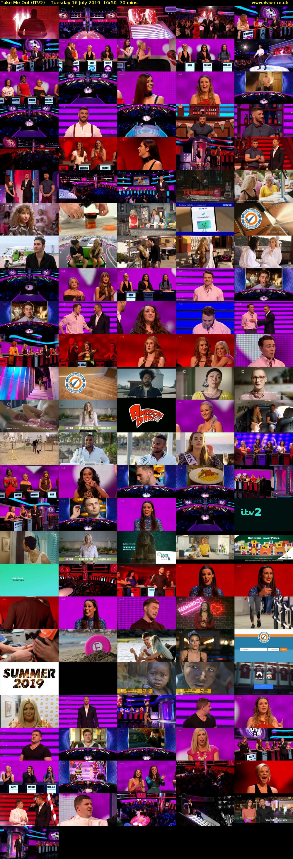 Take Me Out (ITV2) Tuesday 16 July 2019 16:50 - 18:00