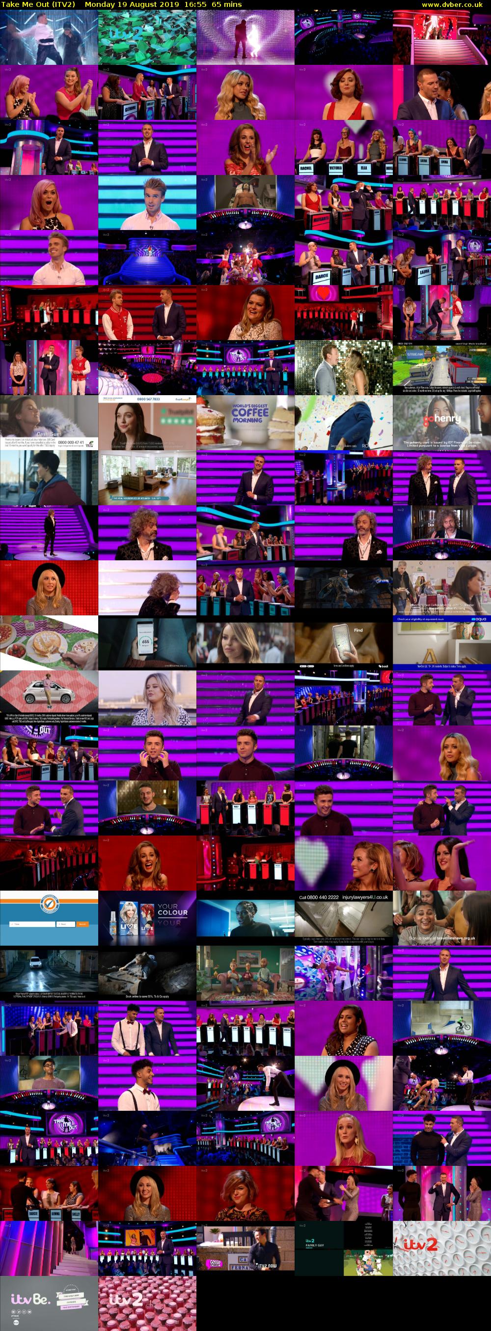 Take Me Out (ITV2) Monday 19 August 2019 16:55 - 18:00