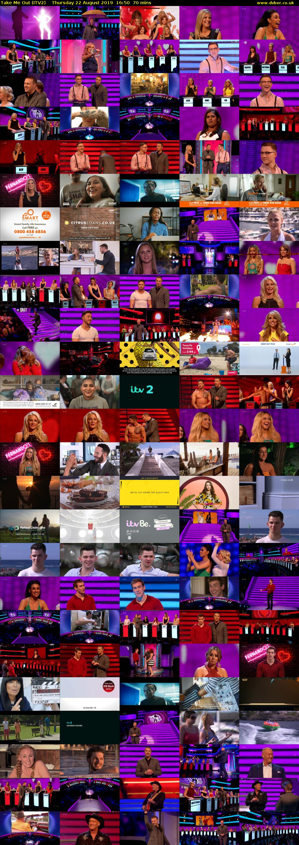 Take Me Out (ITV2) Thursday 22 August 2019 16:50 - 18:00
